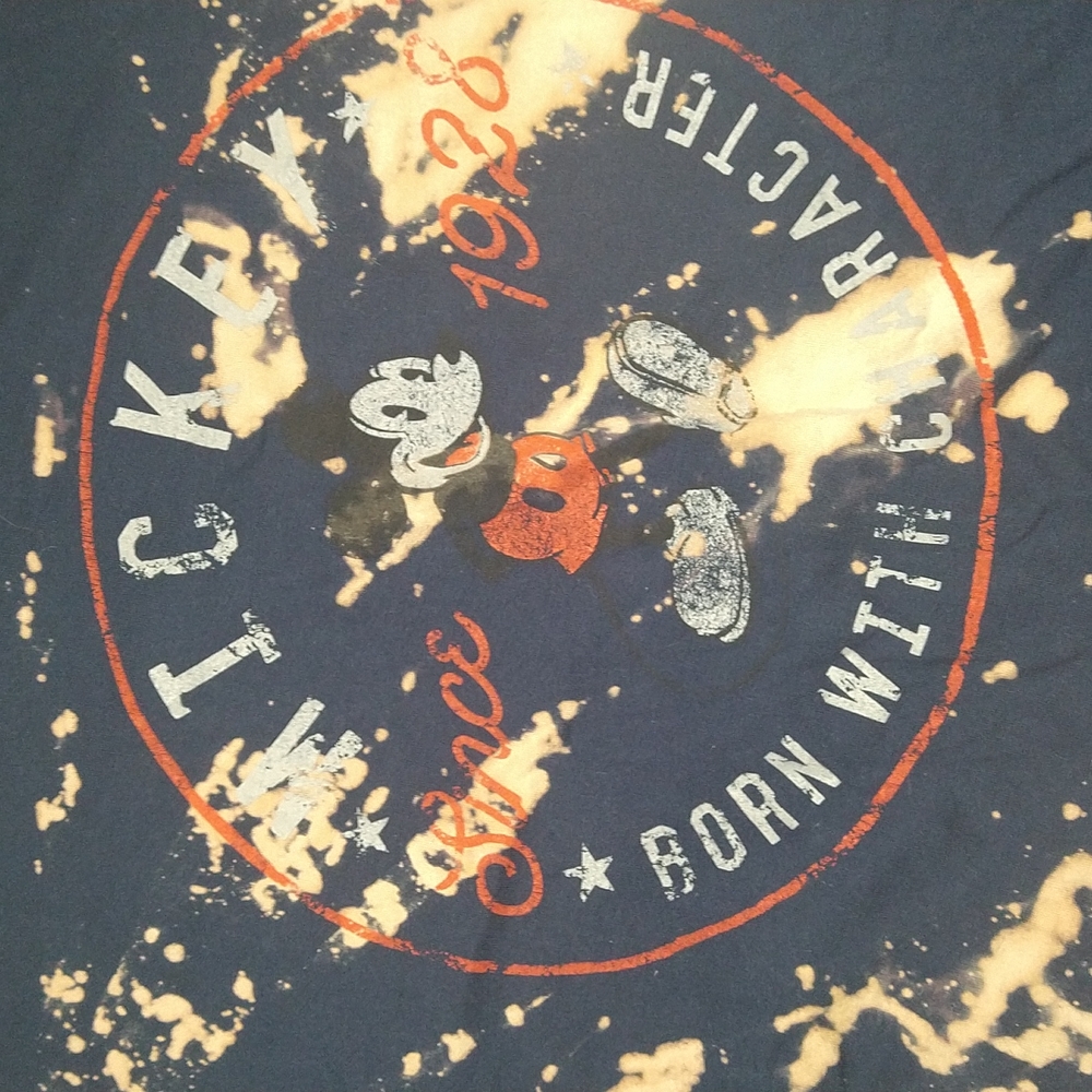 COPY - Disney Mickey Mouse acid wash tshirt XL - Picture 2 of 4